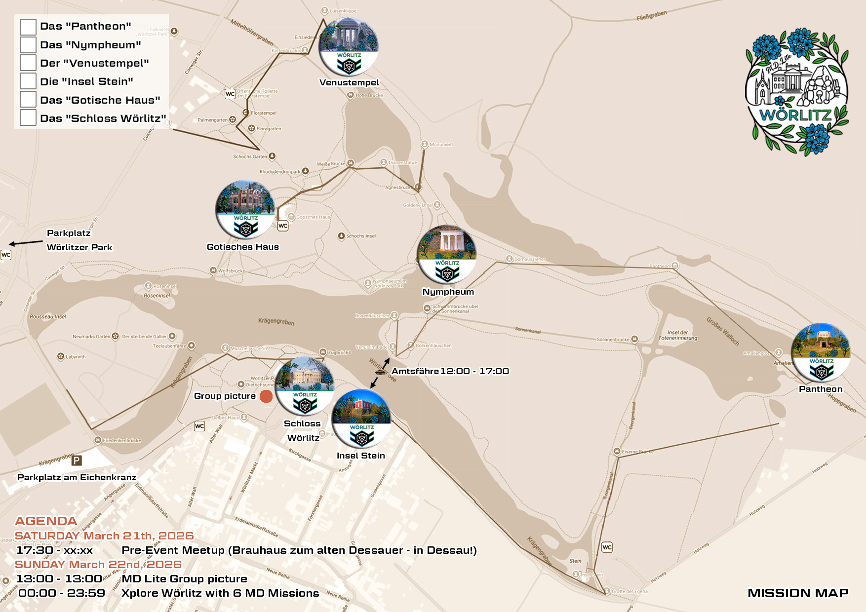 Picture of the printable map for Lite Wörlitz